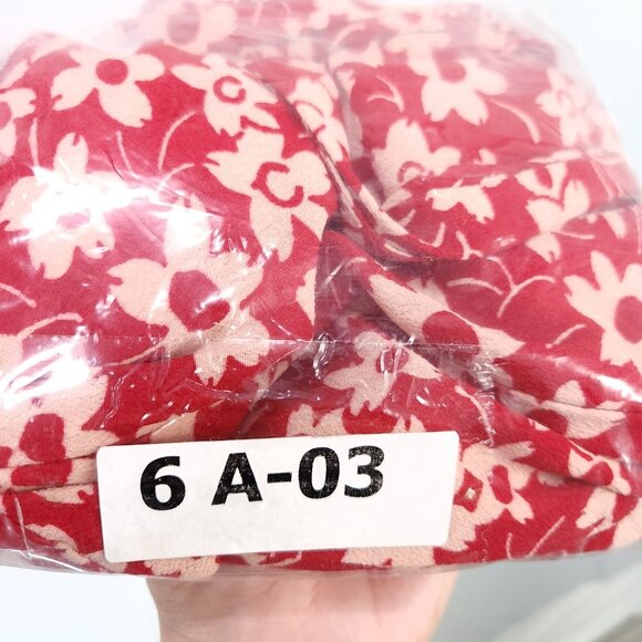 Madewell Romper Womens 4 Red Floral Shorts Wrap Front Top Zip Back Pockets - Picture 15 of 15